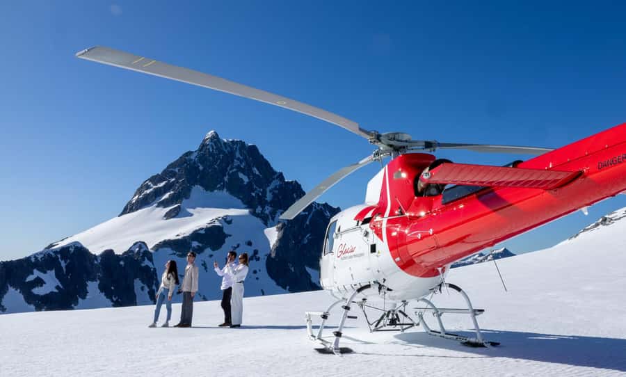 Milford Sound Scenic Helicopter Flight with Landing - The Milford landing and Mitre Peak photograph