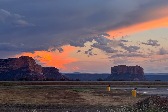 Mogollon Rim (80+ Mile) - Sedona Helicopter Tour - Leaving Sedona Airport and the first red-rock views