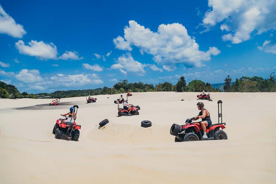 Moreton Island: Tangalooma ATV Quad Bike and Helicopter Tour - The 45-minute ATV quad bike ride
