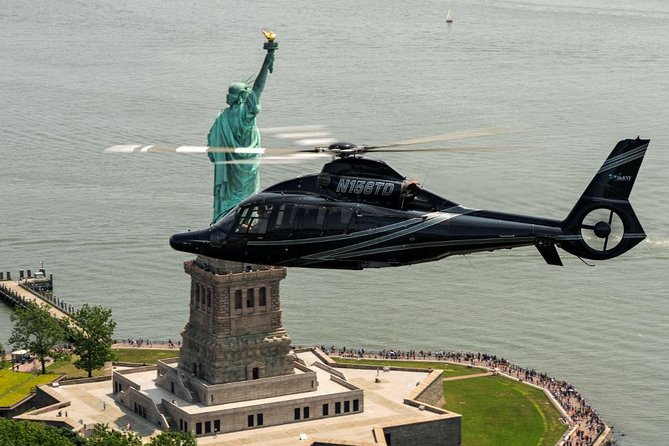 New York Helicopter Tour: City Skyline Experience - Lower Manhattan from above: One World Trade and the 9/11 Memorial
