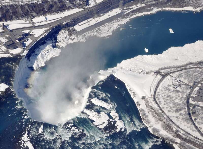 Niagara Falls, Canada: Scenic Helicopter Flight - The return view toward Toronto and Lake Erie