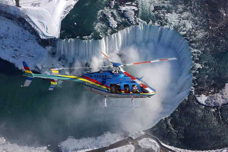 Niagara Falls, ON: Helicopter Ride with Boat & Skylon Lunch - Skylon Tower lunch and the view from above