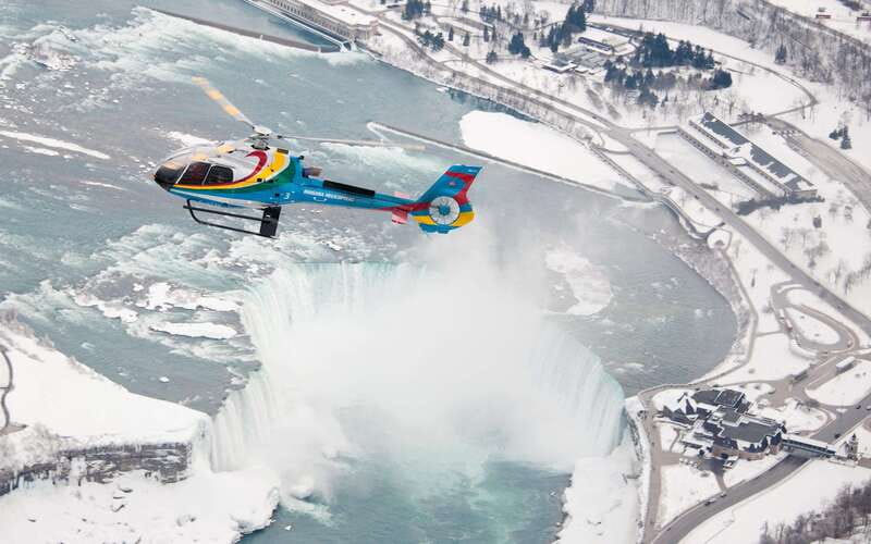 Niagara Falls: Private Half-Day Tour with Boat & Helicopter - The Hornblower cruise and Niagara spray