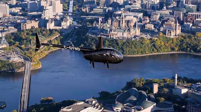 Ottawa: Helicopter Ride with Live Commentary - Following the Rideau Canal from the sky