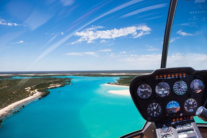Pearls & Coast: 35-Min Heli Flight, Willie Creek Tour & Lunch - Your first view of Cable Beach from the helicopter