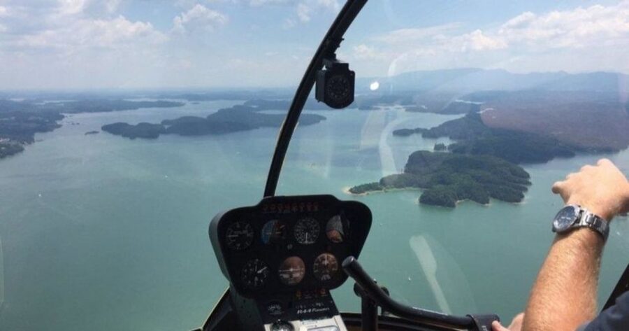 Pigeon Forge: French Broad River Helicopter Tour - The 8-minute Extended Lake flight