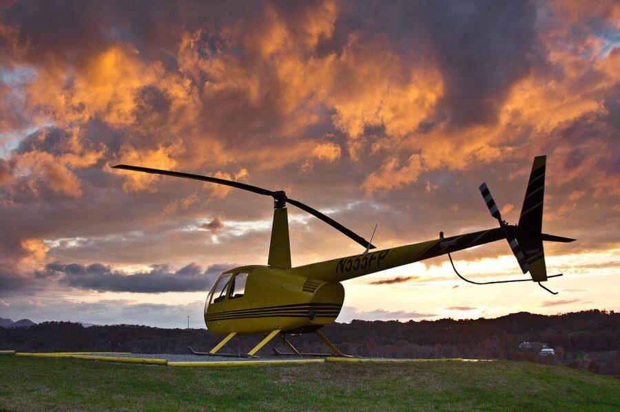 Pigeon Forge: Ridge Runner Helicopter Tour - The first views over Chilhowee Mountain