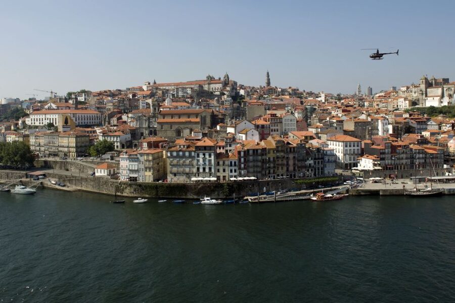 Porto Atlântico Helicopter Tour - West toward Foz, Miramar, and Senhor da Pedra