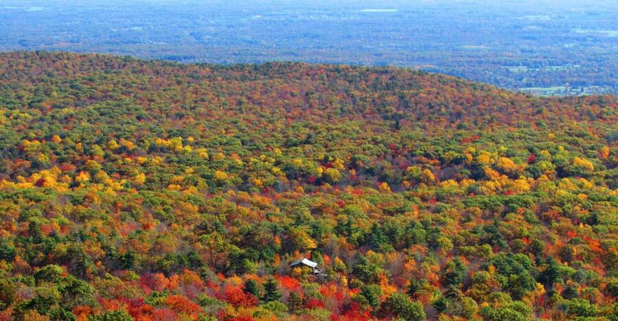 Private Fall Foliage Helicopter Tour of the Hudson Valley - Kykuit and Lyndhurst Mansion from above