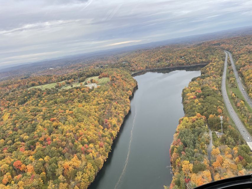 Private Fall Foliage Helicopter Tour of the Hudson Valley - Sing Sing, Bear Mountain, and the bridge at Bear Mountain