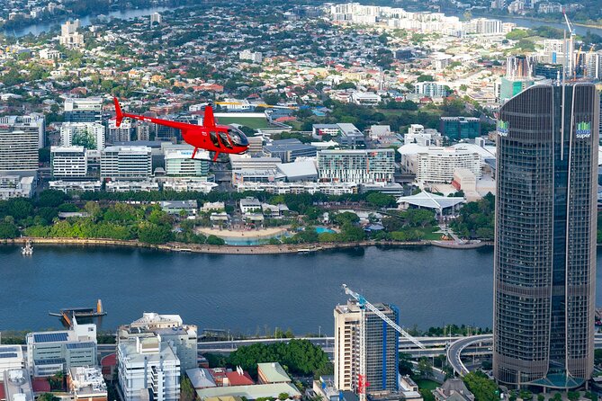 Private Helicopter Scenic Tour of Brisbane - 25min - South Bank, the Government Building, and Mt Coot-tha