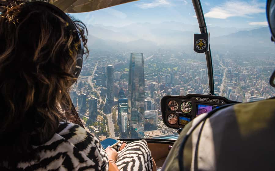 Private Helicopter Tour above Santiago with hotel transport - Who will enjoy this flight most?