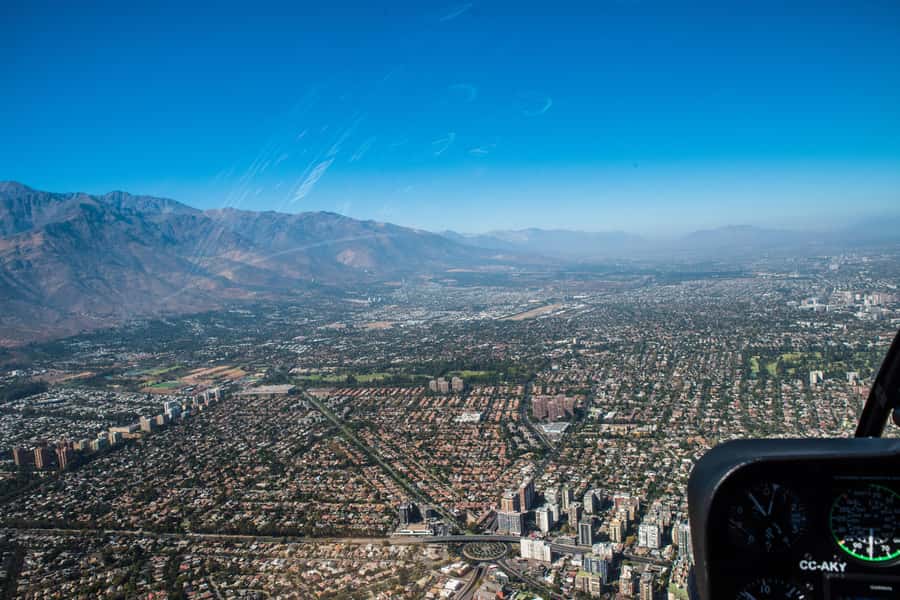 Private Helicopter Tour above Santiago with hotel transport - The sights that matter most from above
