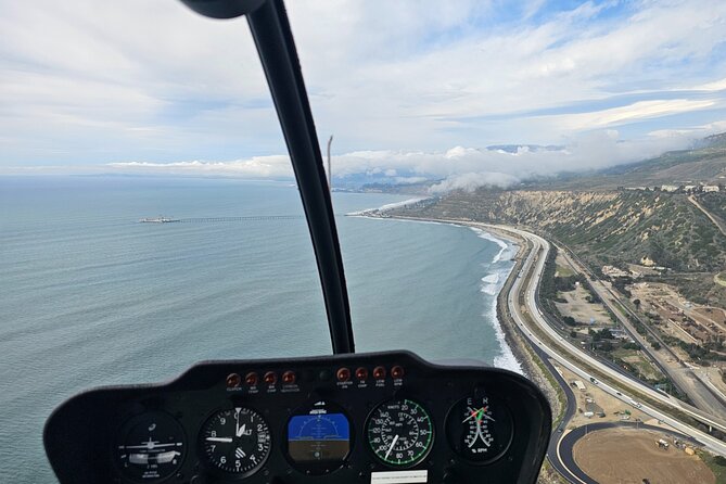 Private Helicopter Tour in Santa Barbara - The harbor and mountain backdrop
