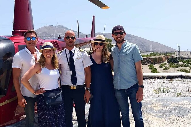 Private Helicopter Transfer from Milos to Santorini - The 30-minute flight from Milos