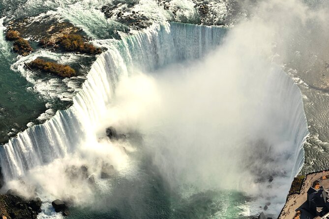 Rainbow Air Helicopter Tours over Niagara Falls 2025 - The route toward the Rainbow Bridge