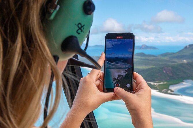 Reef & Whitehaven Spectacular - 60 Minute Helicopter Tour - Whitsunday Island and the approach to Whitehaven Beach