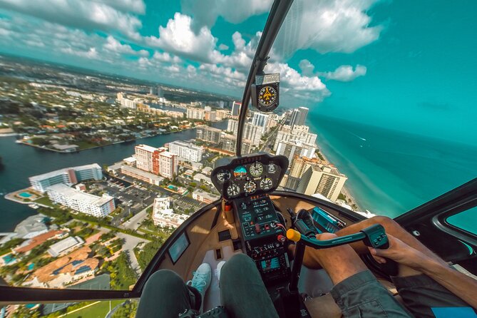 Romantic Miami Helicopter Tour with Champagne - Key Biscayne wildlife and open-water views