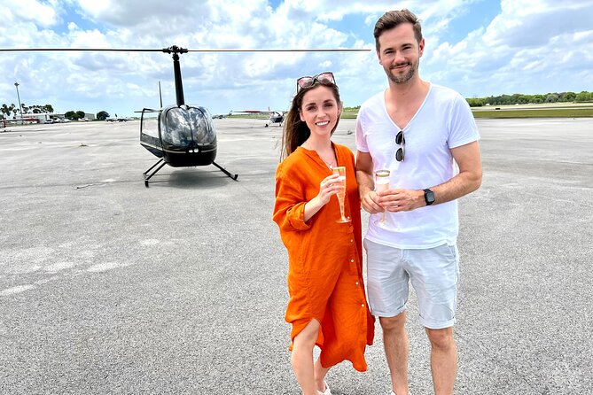 Romantic Miami Helicopter Tour with Champagne - South Beach and Miami Beach from above