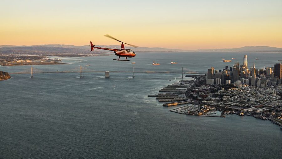 San Francisco: Golden Gate Helicopter Adventure - Crissy Field, Downtown, and Oracle Park