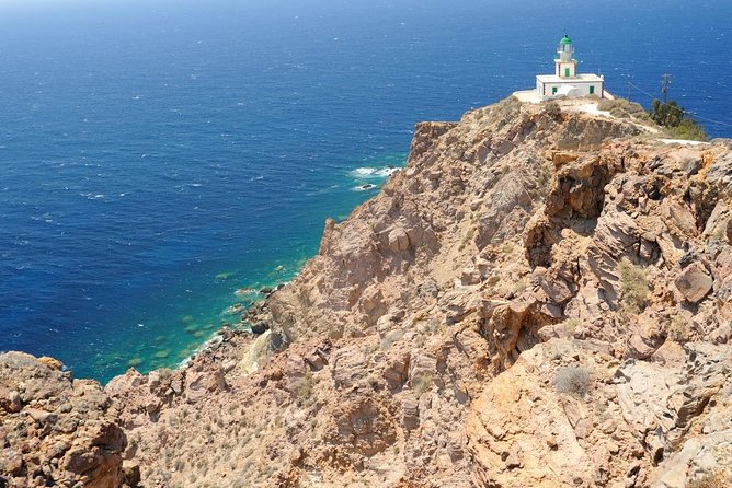 Santorini 30min Helicopter Tour - Fira Town and the white villages above the sea