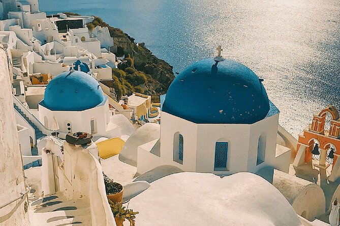 Santorini 360: Helicopter Ride, Must-See Sights & Wine Tasting - Megalochori: a short village pause