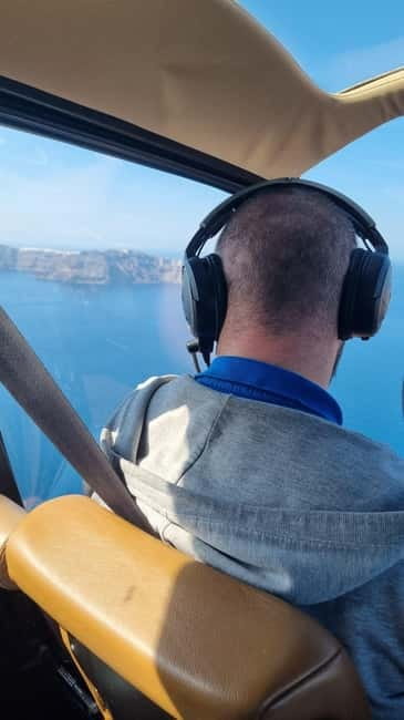 Santorini: Helicopter Sightseeing Flight Over Caldera - Oia and Fira from above