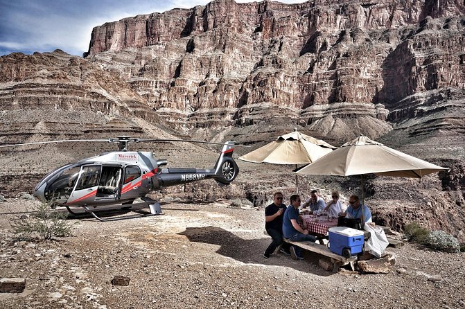 Sunset Grand Canyon Helicopter Tour from Las Vegas - Hoover Dam and the bypass bridge from above