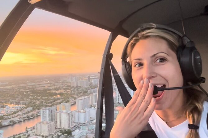 Sunset Helicopter Tour-Miami Iconic Coast and City Views - Sunny Isles and its tall beachfront buildings