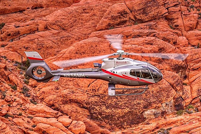Sunset Red Rock Canyon Helicopter Tour and Champagne Toast - Leaving the Las Vegas heliport