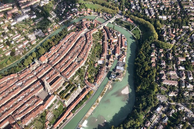 Swiss Capital city helicopter sightseeing tour - the ideal flight to see Berne - A surprising mix of landmarks east and west