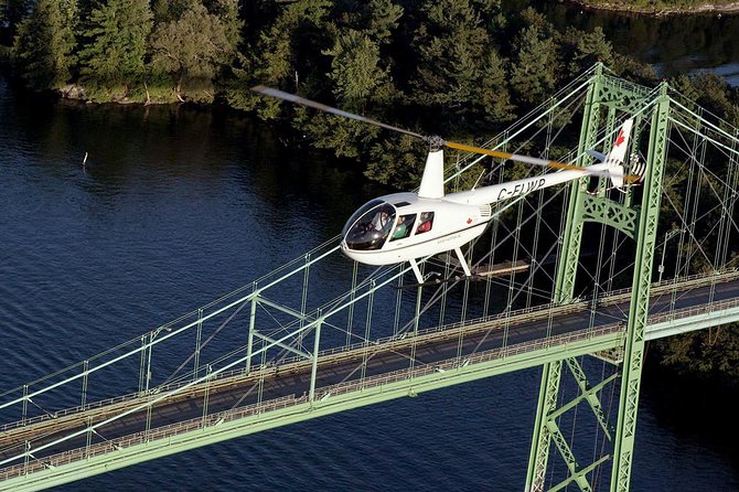 Thousand Islands Two Castle Helicopter Tour - Manhattan Group islands, shipwrecks, and Sisters Island Lighthouse