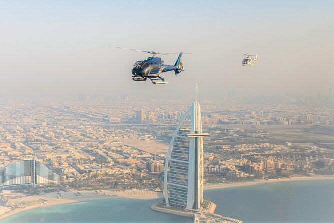 Ultimate Dubai Helicopter Tour with Optional Transfers - Taking off beside Atlantis The Palm