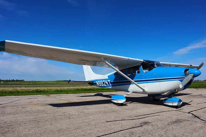 Ultimate Small Plane Aerial Tour to See Badlands National Park - From Wall Municipal Airport into the open sky