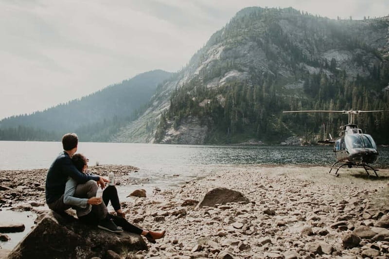 Vancouver: Helicopter Tour with Backcountry Beer Tasting - The remote landing and its 30-minute patio