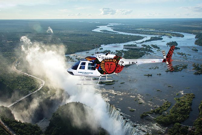 Victoria Falls Flight of the Angels Helicopter Flight - What the helicopter cabin is like for photos