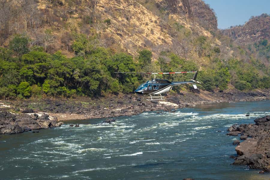 Victoria Falls Helicopter Flights - Seeing Victoria Falls from Maramba Airfield