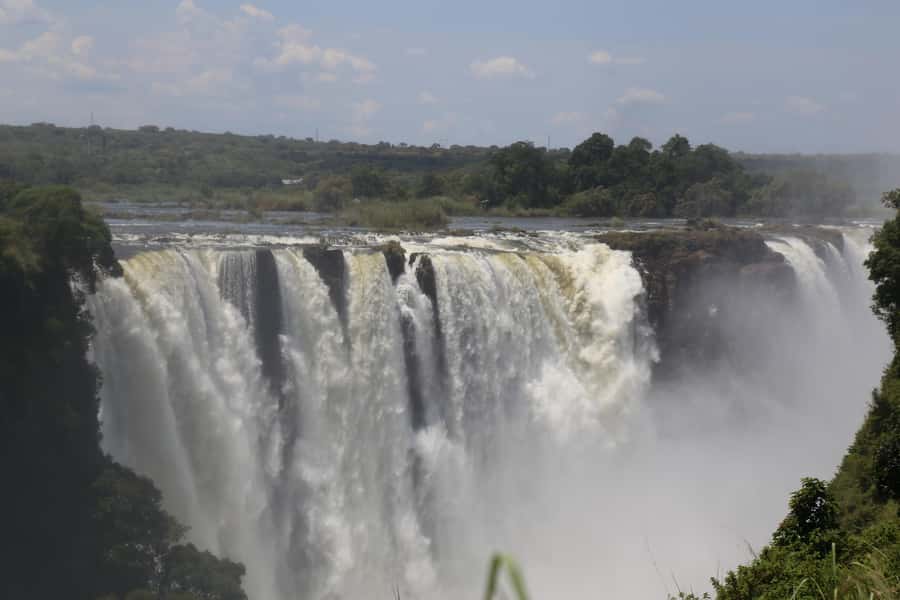 Victoria Falls Private Tour with Lunch & Helicopter Flight - Walking through 16 Victoria Falls viewpoints