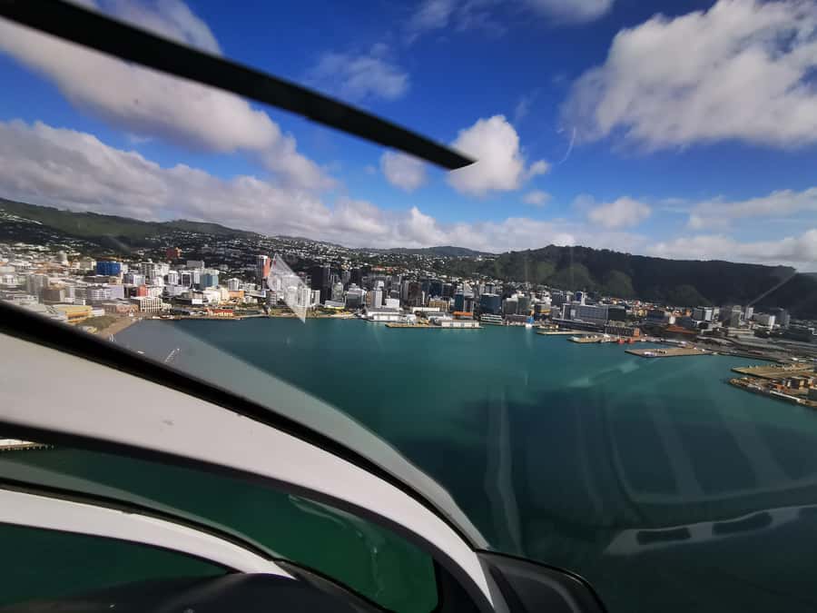 Wellington Helicopter Scenic Flight - Taking Off in Wellington’s City Center