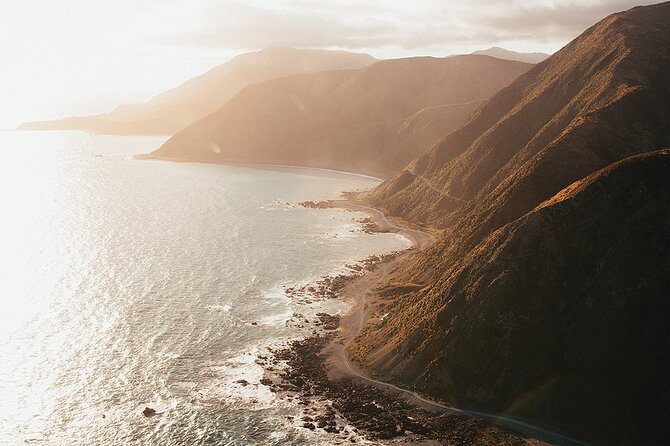 Wellington South Coast Discovery Helicopter Flight - Karori Rock Lighthouse and Makara Wind Farm